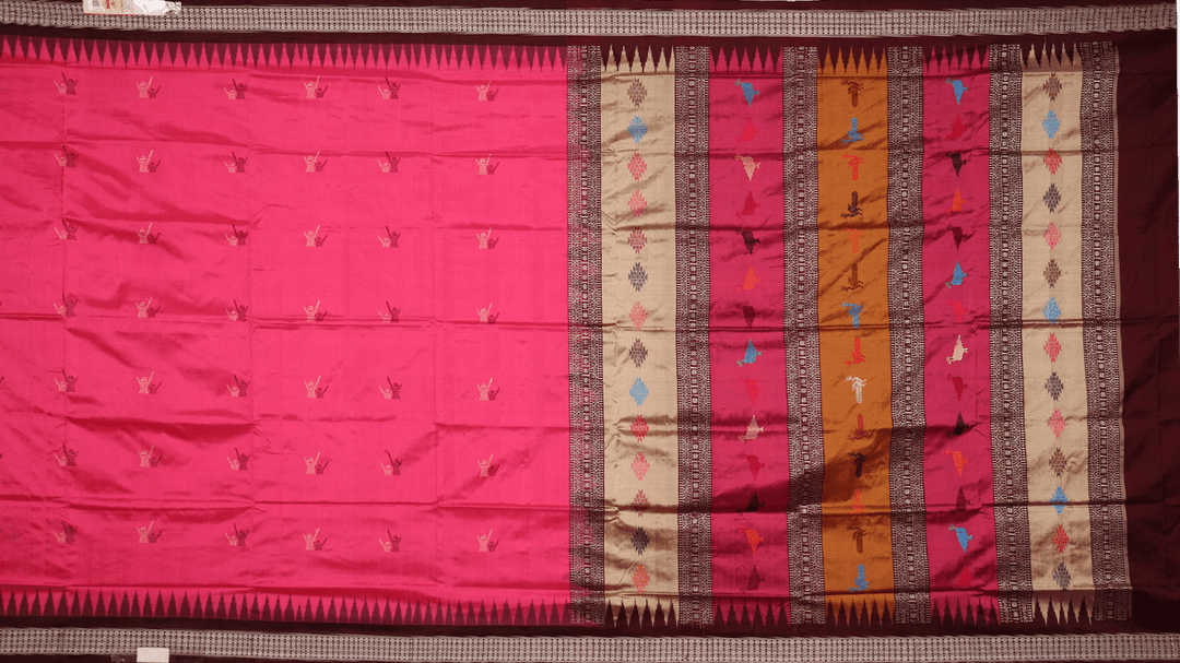 Handloom Silk Bomkai Saree Handloom Saree_Bomkai Silk Priyadarshini Handloom