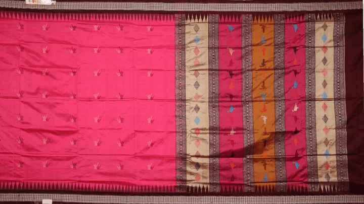 Handloom Silk Bomkai Saree Handloom Saree_Bomkai Silk Priyadarshini Handloom