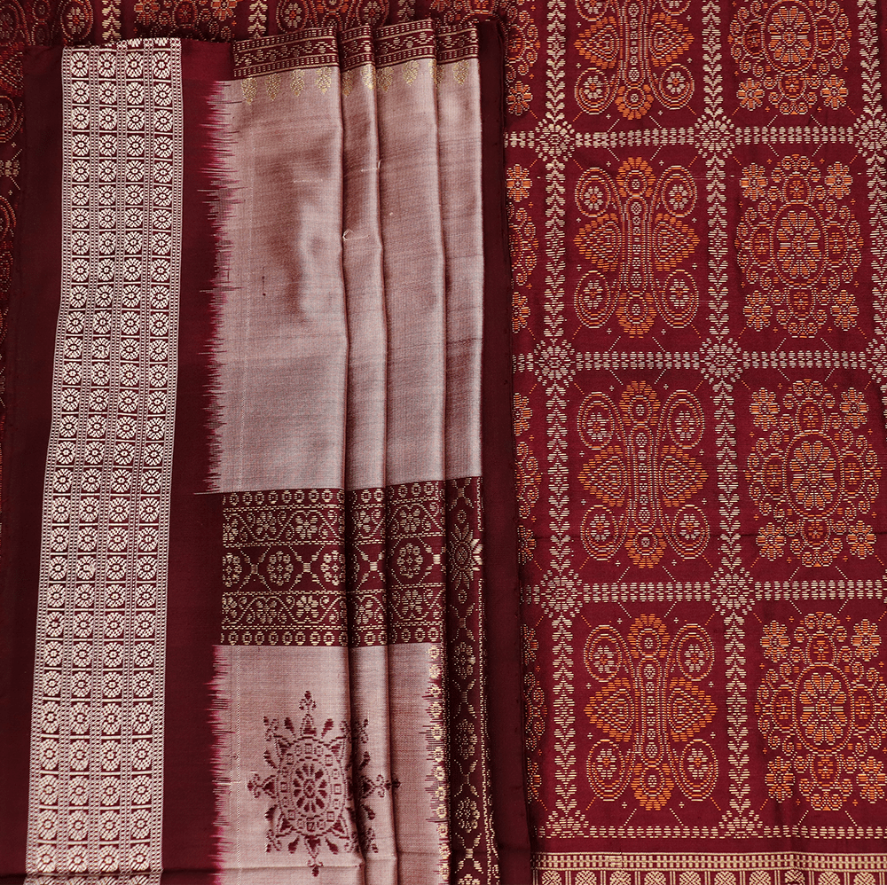 Handloom Silk Bomkai Saree Handloom Saree_Bomkai Silk Priyadarshini Handloom