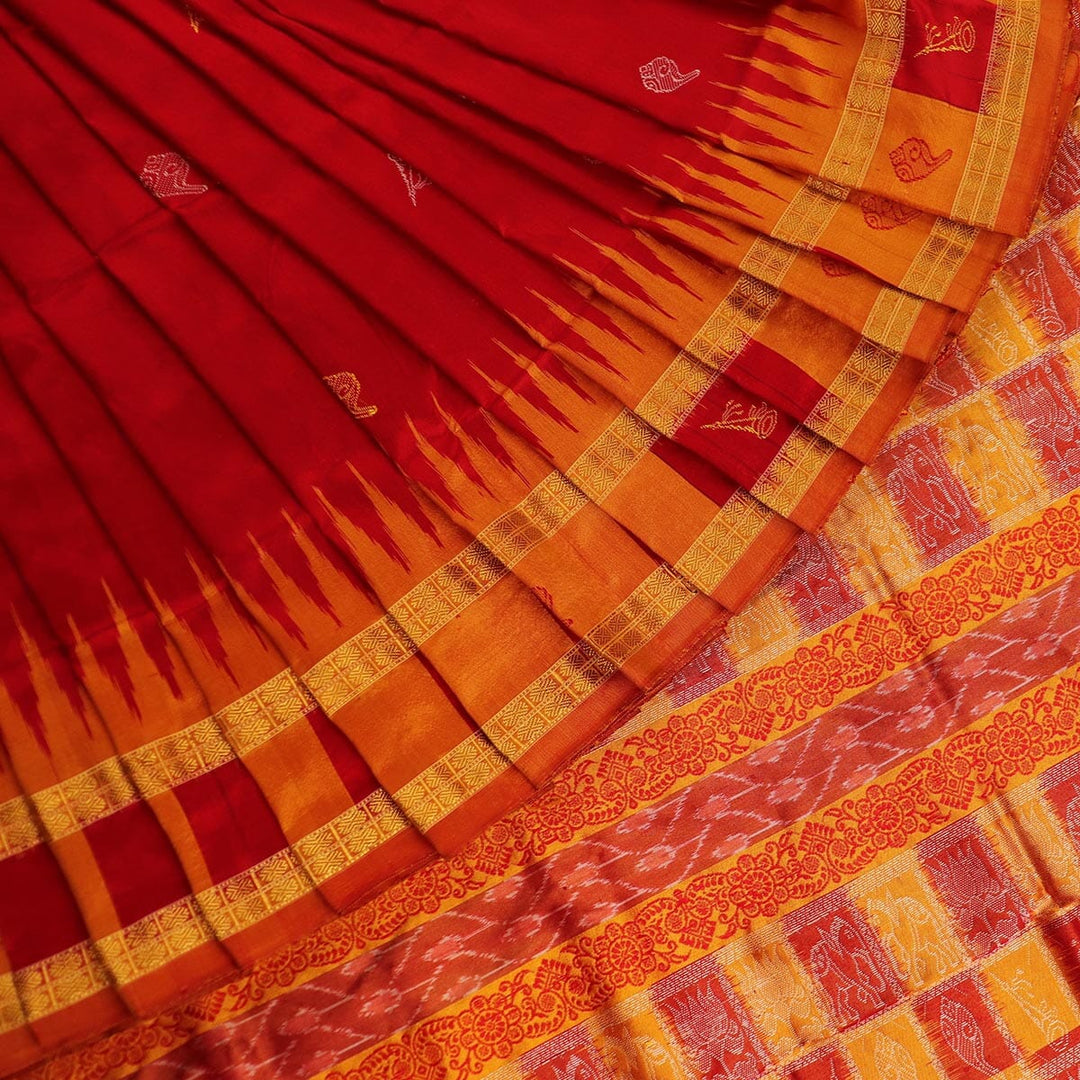 Priyadarshini Handloom, Handwoven Bomkai Silk Saree, Silk Saree, Handloom Saree, Traditional Saree, Indian Saree, Handloom Silk Saree, Ethno-chic Saree.