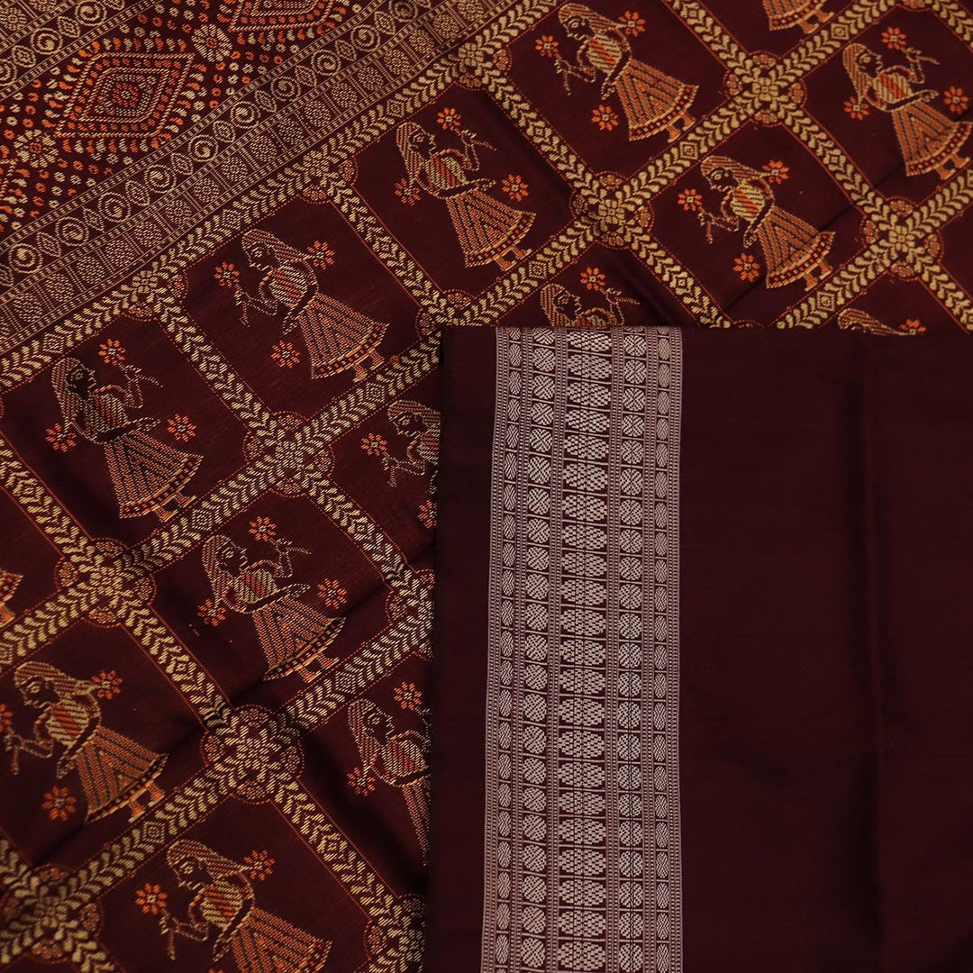 Handloom Silk Bomkai Saree Handloom Saree_Bomkai Silk Priyadarshini Handloom