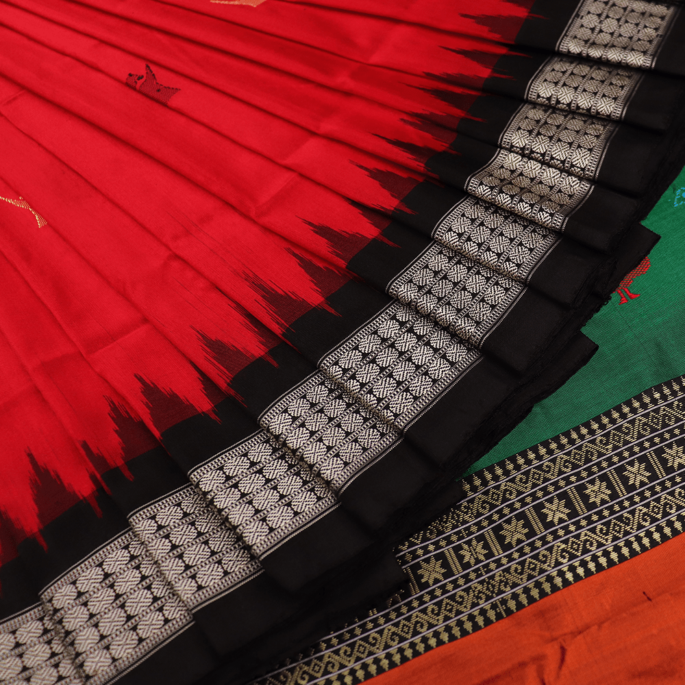 Handloom Silk Bomkai Saree Handloom Saree_Bomkai Silk Priyadarshini Handloom