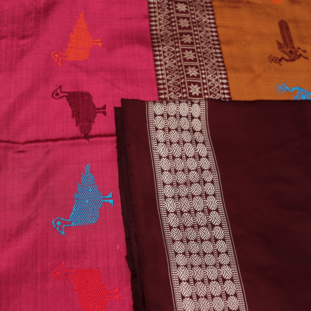 Handloom Silk Bomkai Saree Handloom Saree_Bomkai Silk Priyadarshini Handloom