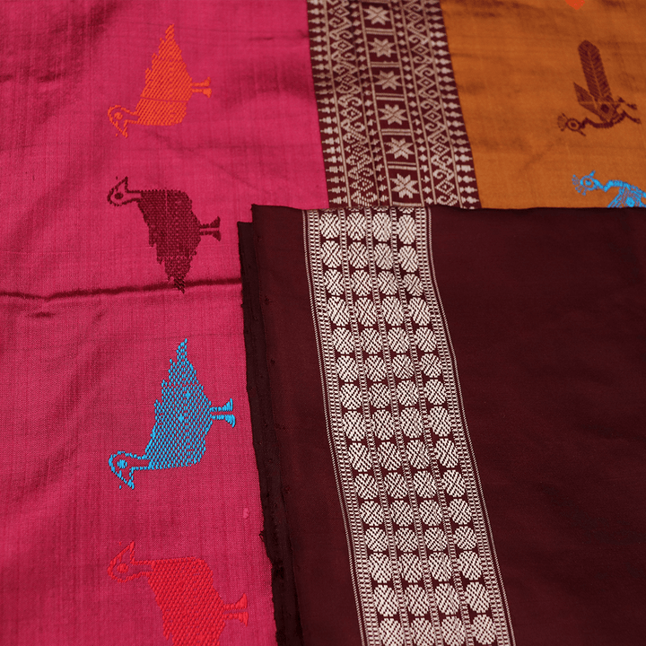 Handloom Silk Bomkai Saree Handloom Saree_Bomkai Silk Priyadarshini Handloom