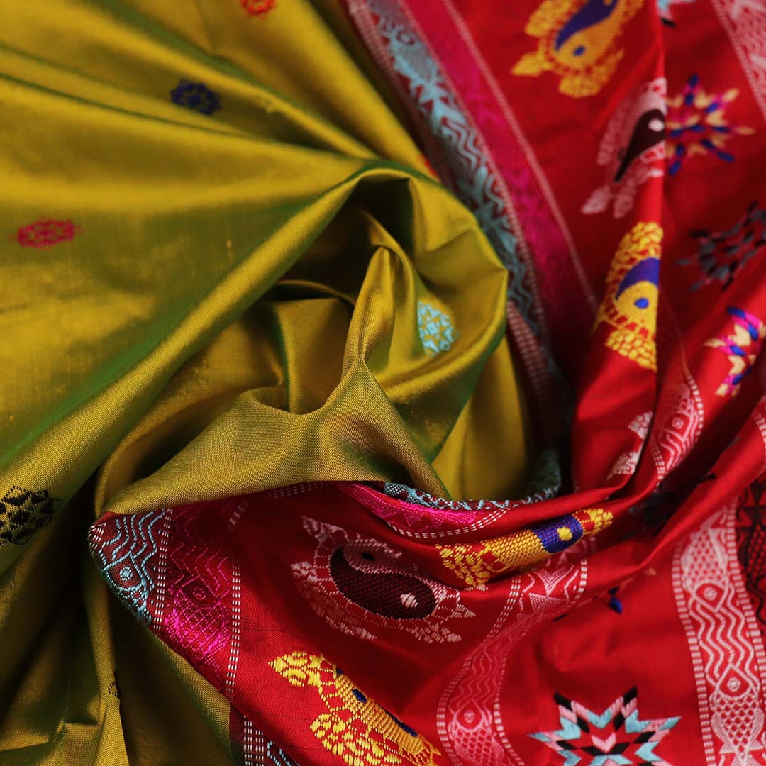 Handloom Silk Bomkai Saree Handloom Saree_Bomkai Silk Priyadarshini Handloom