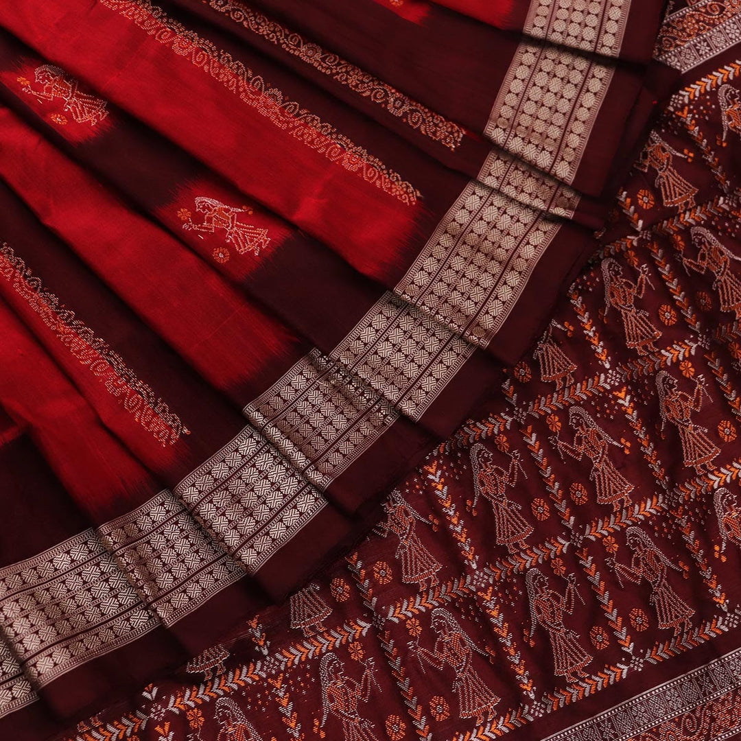 Handloom Silk Bomkai Saree Handloom Saree_Bomkai Silk Priyadarshini Handloom