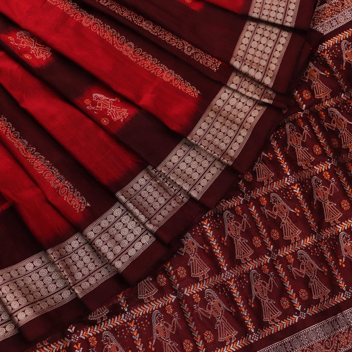 Handloom Silk Bomkai Saree Handloom Saree_Bomkai Silk Priyadarshini Handloom