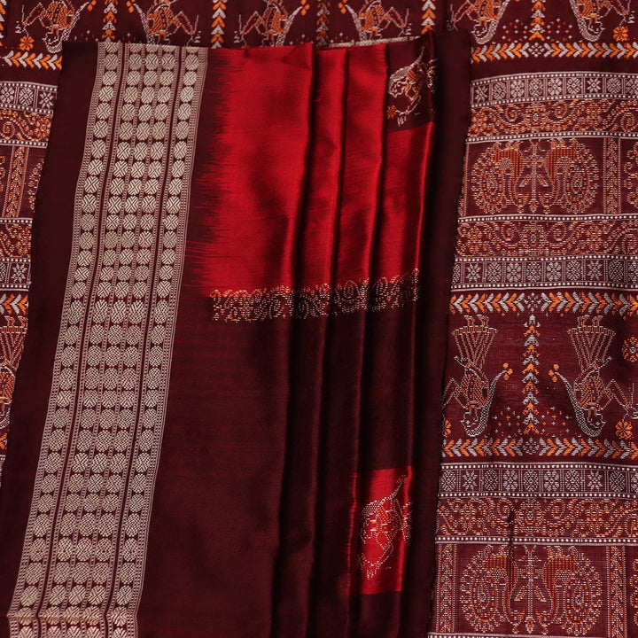 Handloom Silk Bomkai Saree Handloom Saree_Bomkai Silk Priyadarshini Handloom