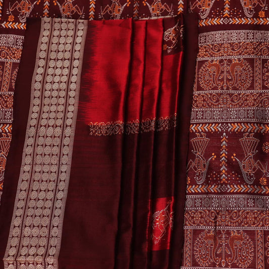 Handloom Silk Bomkai Saree Handloom Saree_Bomkai Silk Priyadarshini Handloom