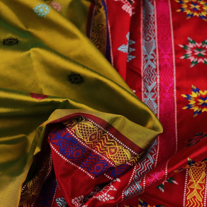 Handloom Silk Bomkai Saree Handloom Saree_Bomkai Silk Priyadarshini Handloom