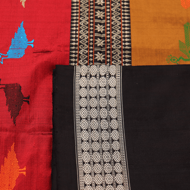 Handloom Silk Bomkai Saree Handloom Saree_Bomkai Silk Priyadarshini Handloom