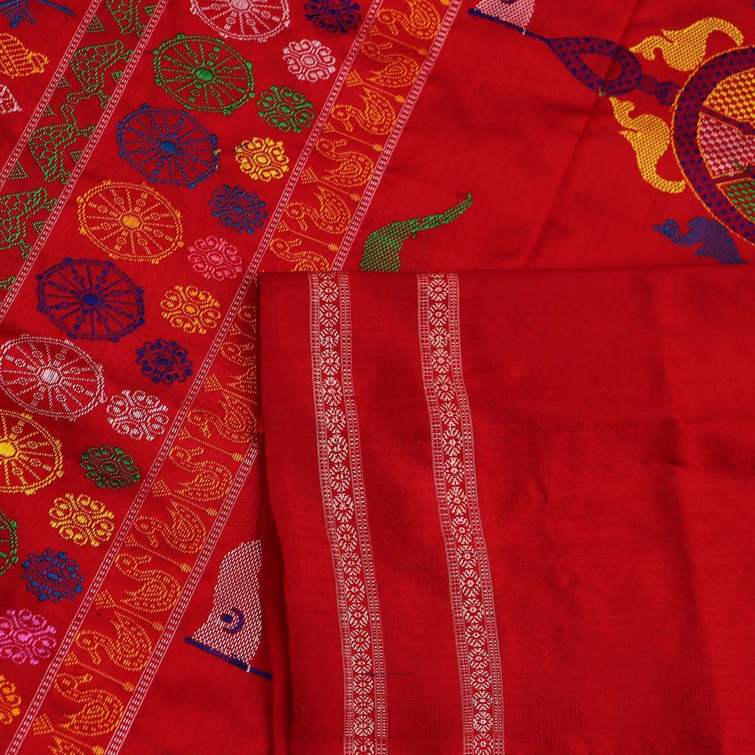 Handloom Silk Bomkai Saree Handloom Saree_Bomkai Silk Priyadarshini Handloom