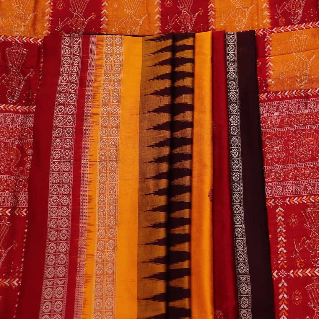 Handloom Silk Bomkai Saree Handloom Saree_Bomkai Silk Priyadarshini Handloom