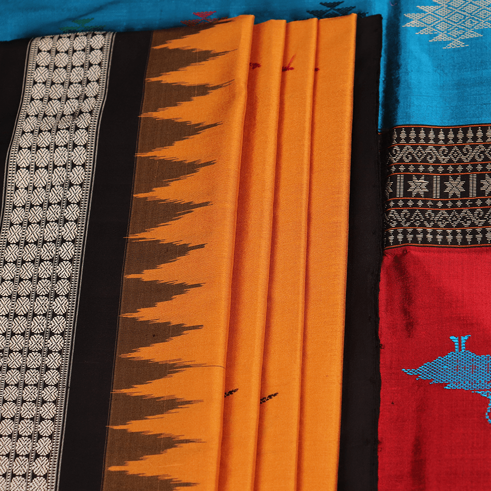 Handloom Silk Bomkai Saree Handloom Saree_Bomkai Silk Priyadarshini Handloom