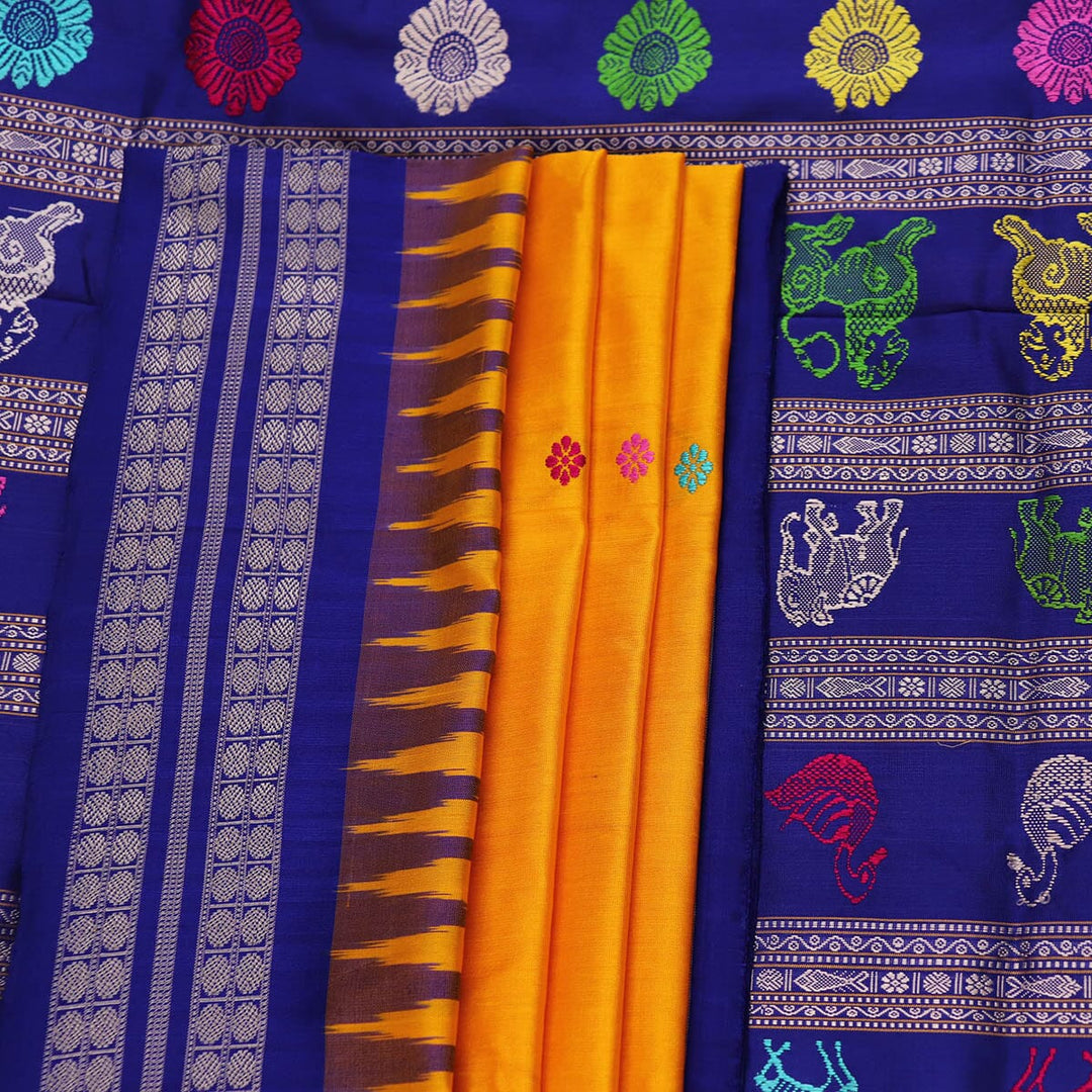 Handloom Silk Bomkai Saree Handloom Saree_Bomkai Silk Priyadarshini Handloom