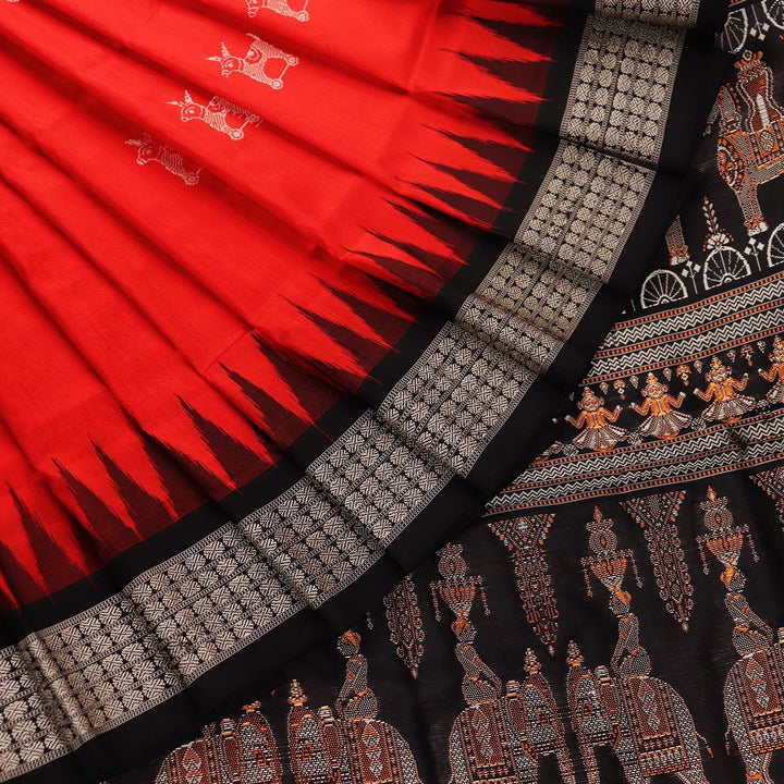 Handloom Silk Bomkai Saree Handloom Saree_Bomkai Silk Priyadarshini Handloom