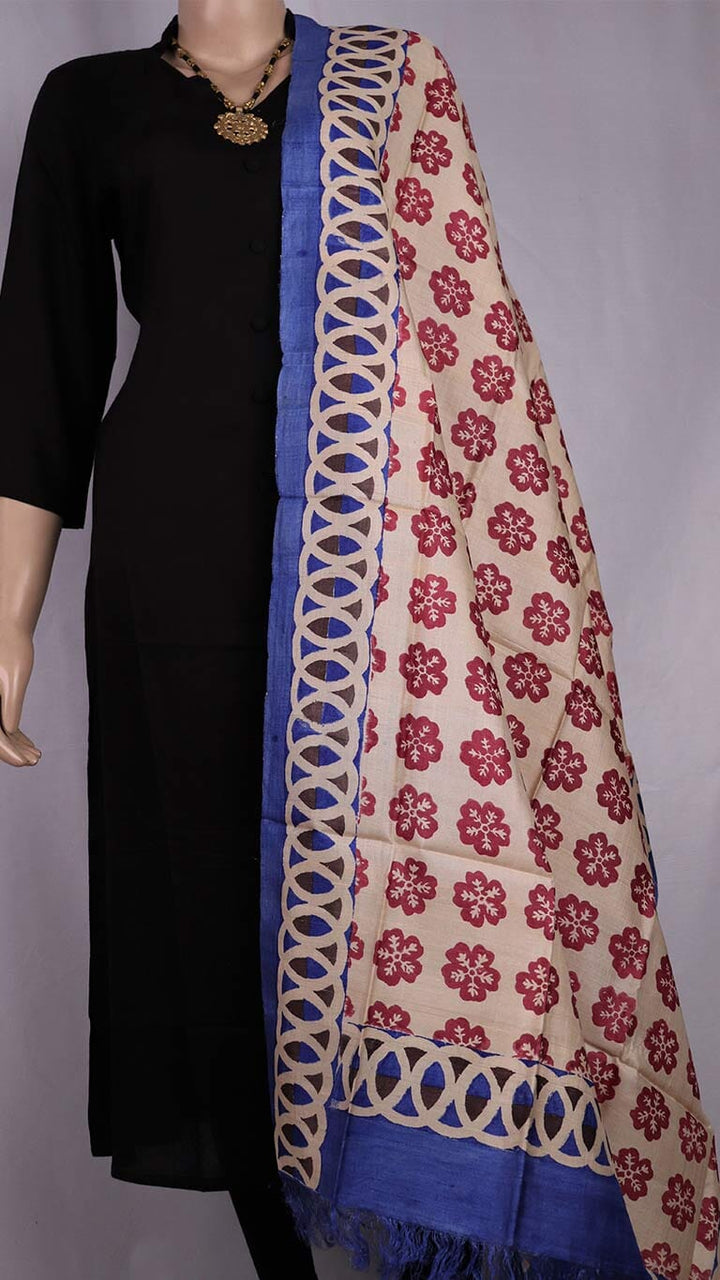 Handloom Tussar Silk Dupatta Handloom Dupatta_Silk Priyadarshini Handloom
