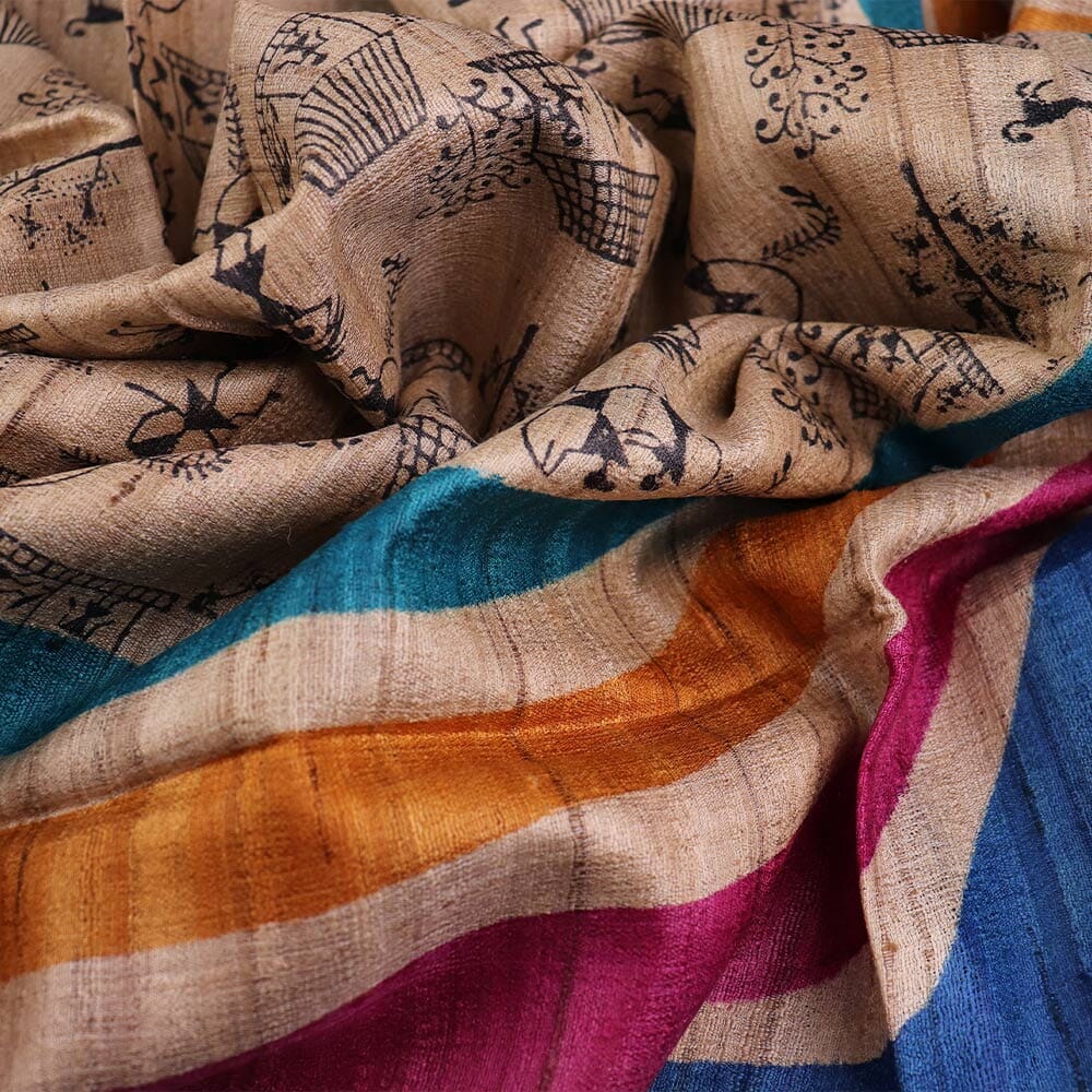 Handloom Tussar Silk Dupatta Handloom Dupatta_Silk Priyadarshini Handloom