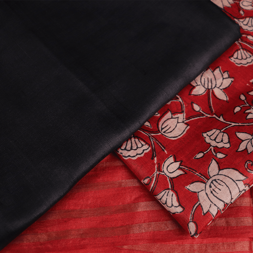 Handloom Tusser Silk Dress Material Dress Material Handloom_Silk Priyadarshini Handloom