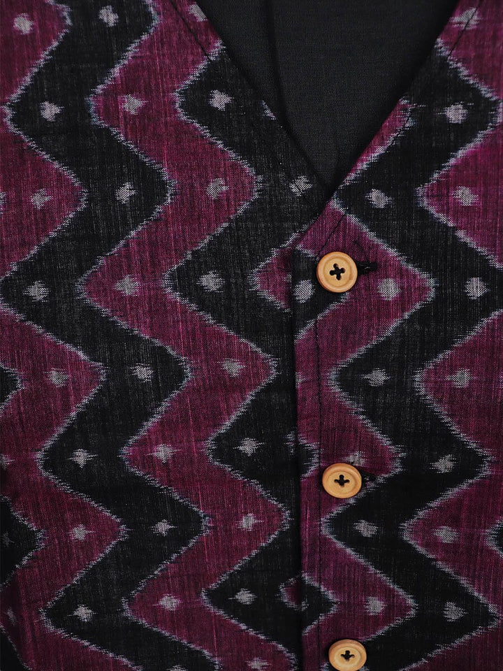 Handwoven Cotton Jacket Handloom Jacket_Women Priyadarshini Handloom