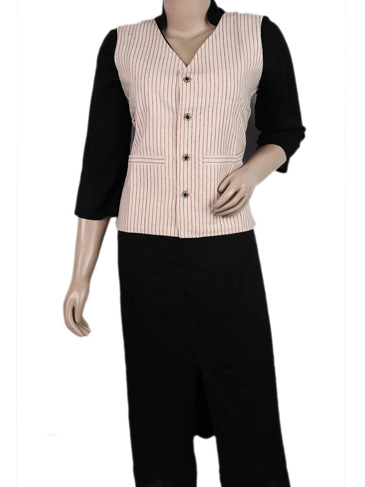 Handwoven Cotton Jacket Handloom Jacket_Women Priyadarshini Handloom