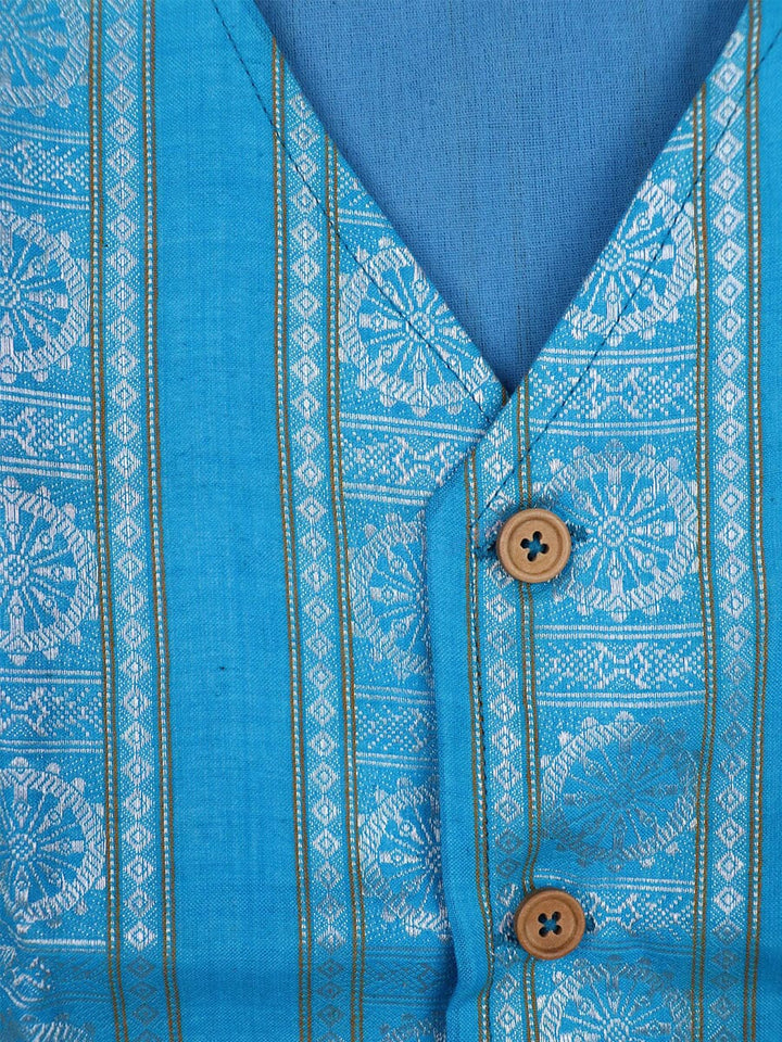 Handwoven Cotton Jacket Handloom Jacket_Women Priyadarshini Handloom