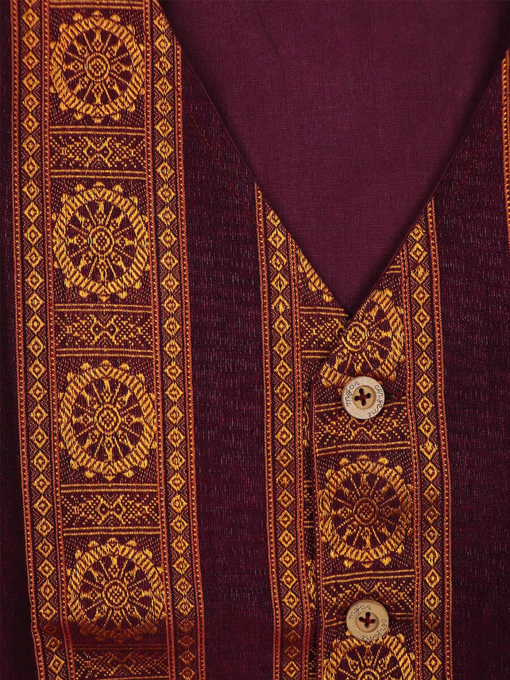 Handwoven Cotton Jacket Handloom Jacket_Women Priyadarshini Handloom