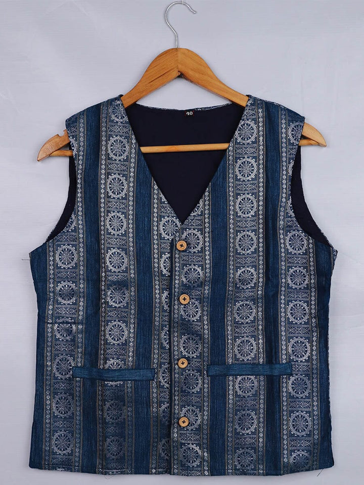 Handwoven Cotton Jacket Handloom Jacket_Women Priyadarshini Handloom