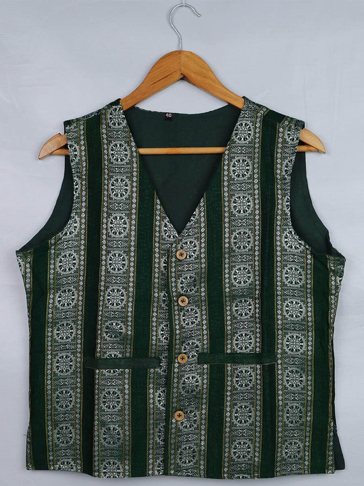 Handwoven Cotton Jacket Handloom Jacket_Women Priyadarshini Handloom