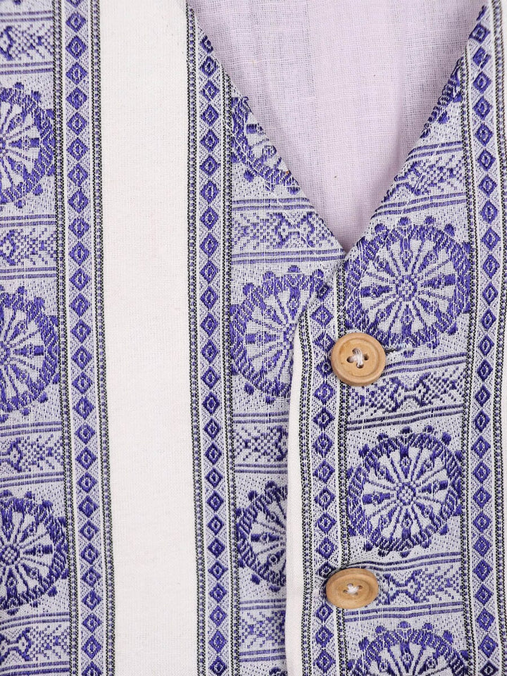 Handwoven Cotton Jacket Handloom Jacket_Women Priyadarshini Handloom