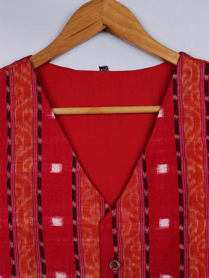 Handwoven Cotton Jacket Handloom Jacket_Women Priyadarshini Handloom 