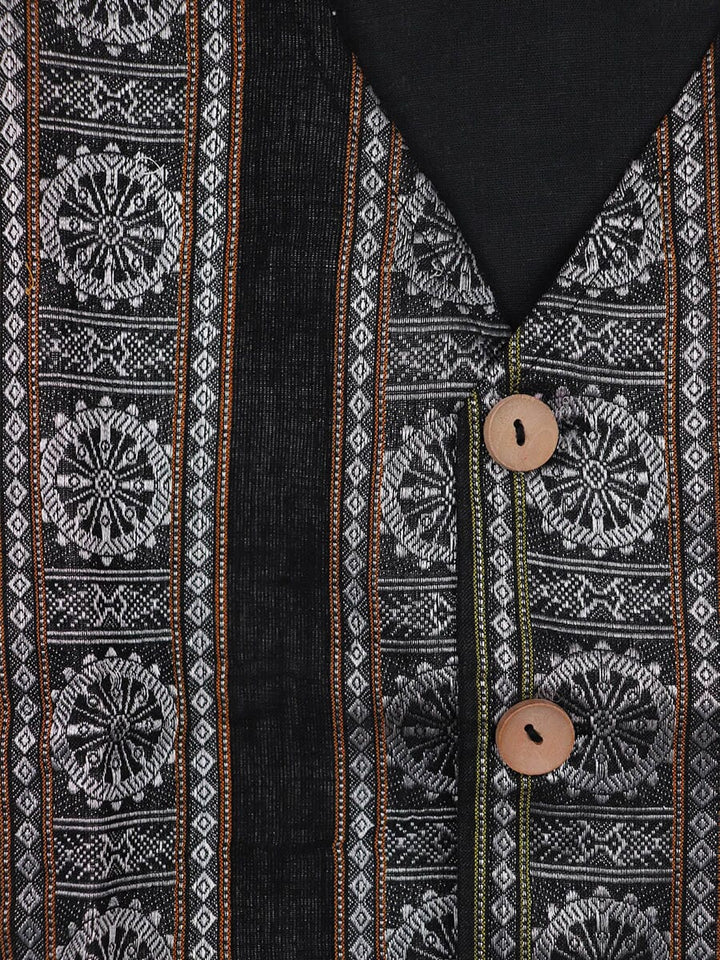 Handwoven Cotton Jacket Handloom Jacket_Women Priyadarshini Handloom