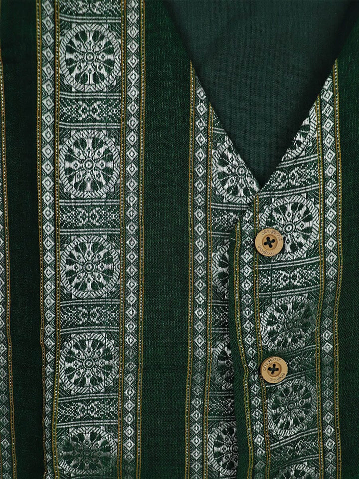 Handwoven Cotton Jacket Handloom Jacket_Women Priyadarshini Handloom