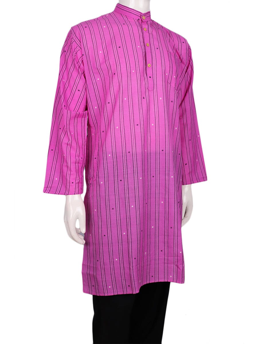 Handwoven Cotton Kurta Handloom Shirt & Kurta_Men Priyadarshini Handloom