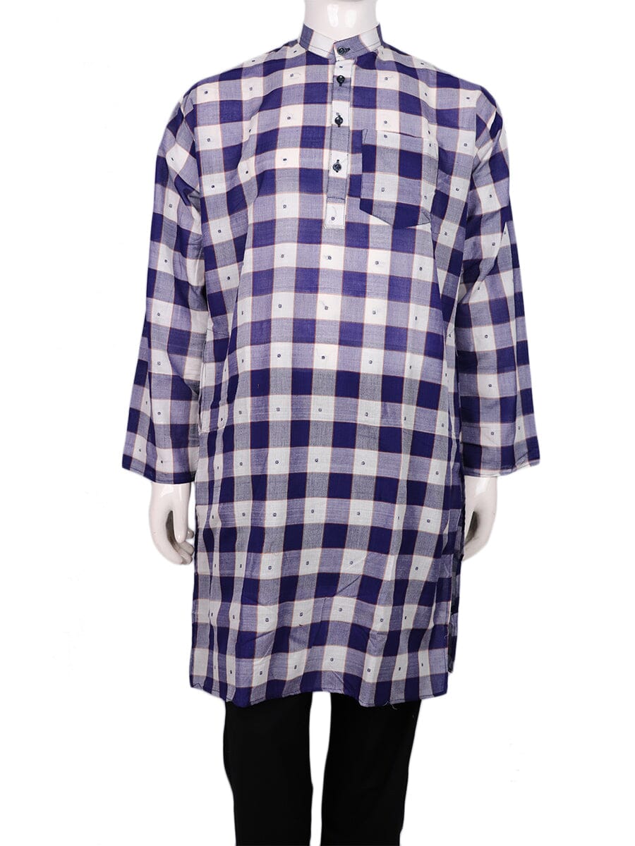 Handwoven Cotton Kurta Handloom Shirt & Kurta_Men Priyadarshini Handloom 