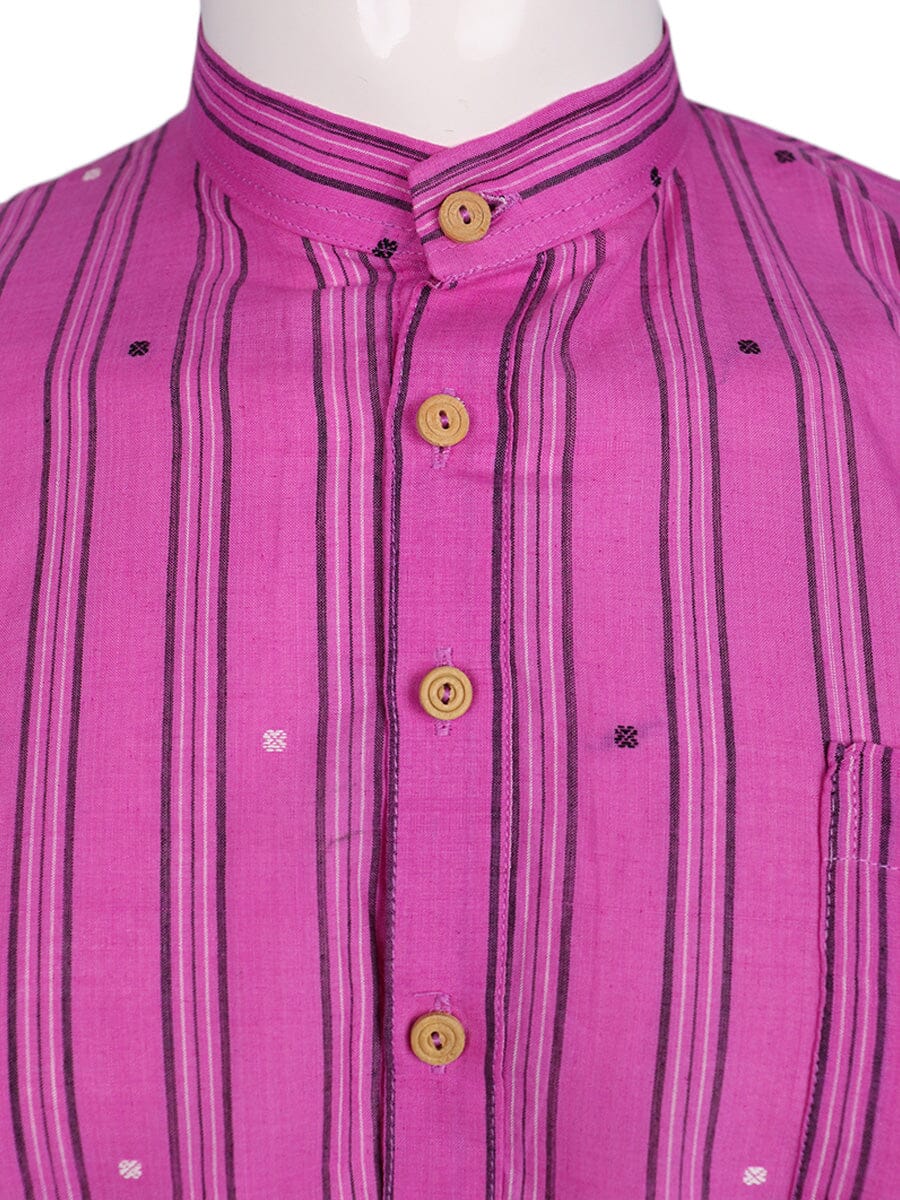 Handwoven Cotton Kurta Handloom Shirt & Kurta_Men Priyadarshini Handloom