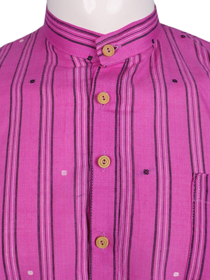 Handwoven Cotton Kurta Handloom Shirt & Kurta_Men Priyadarshini Handloom