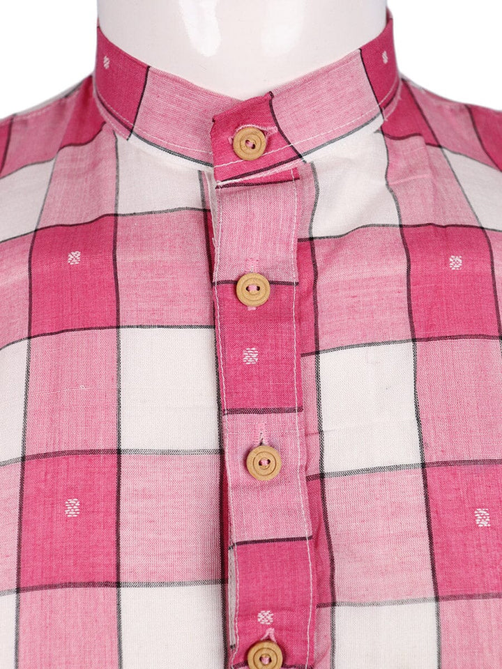 Handwoven Cotton Kurta Handloom Shirt & Kurta_Men Priyadarshini Handloom