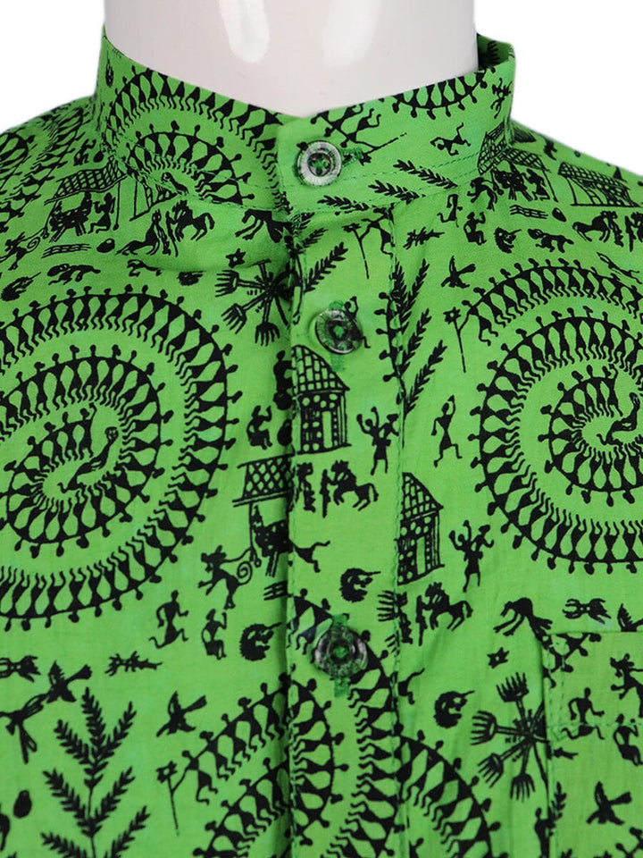 Handwoven Cotton Kurta Handloom Shirt & Kurta_Men Priyadarshini Handloom