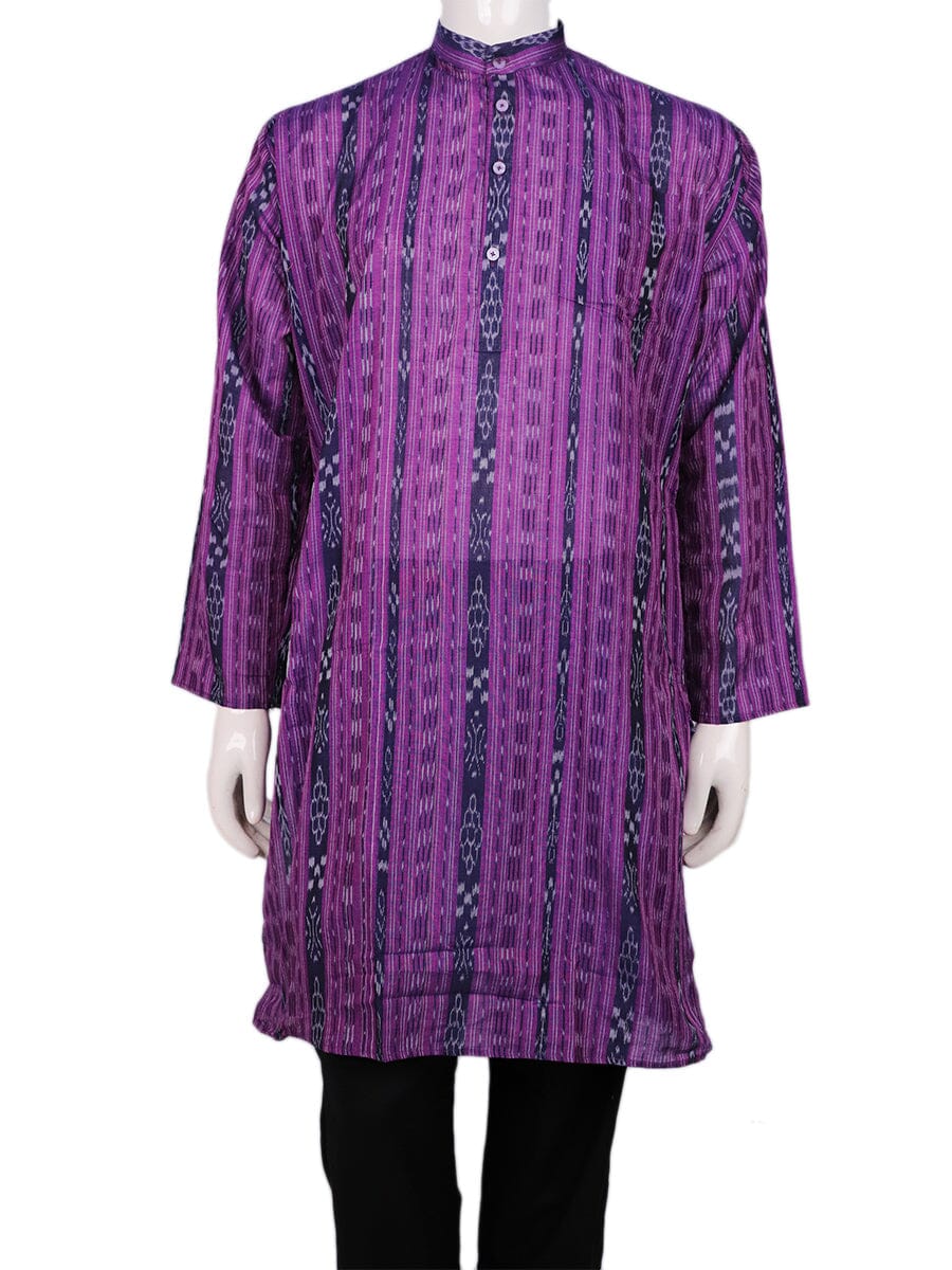 Handwoven Cotton Kurta Handloom Shirt & Kurta_Men Priyadarshini Handloom 