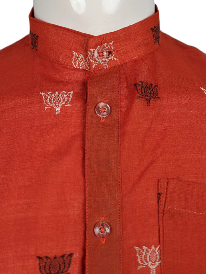 Handwoven Cotton Kurta Handloom Shirt & Kurta_Men Priyadarshini Handloom