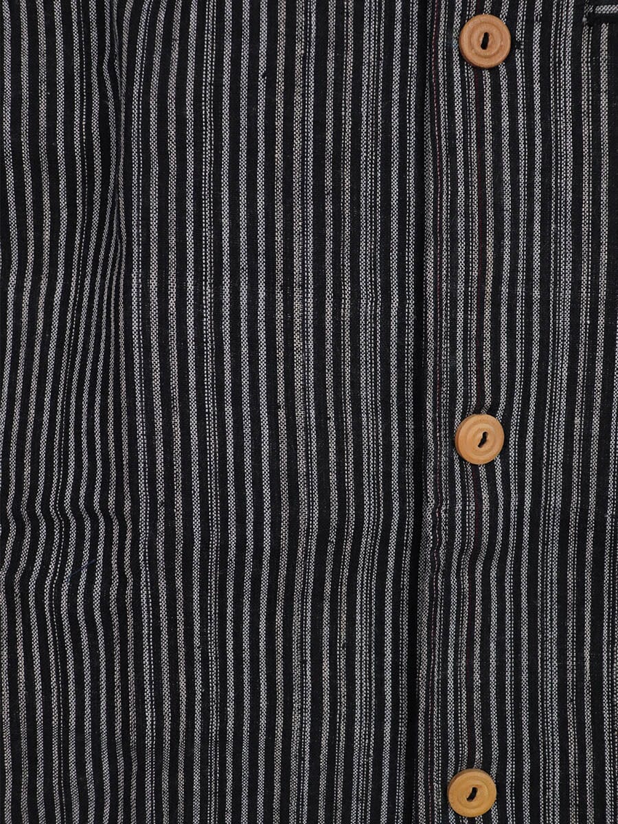 Handwoven Cotton Nehru Jacket Handloom Nehru Jacket_Cotton Priyadarshini Handloom