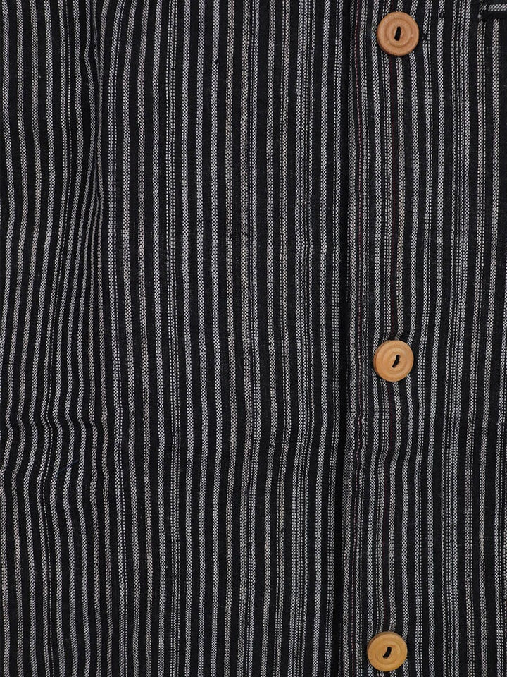 Handwoven Cotton Nehru Jacket Handloom Nehru Jacket_Cotton Priyadarshini Handloom