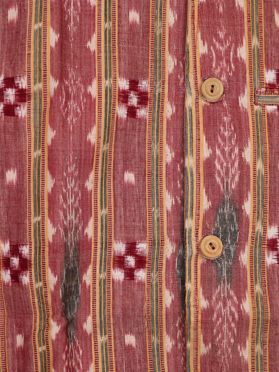 Handwoven Cotton Nehru Jacket Handloom Nehru Jacket_Cotton Priyadarshini Handloom