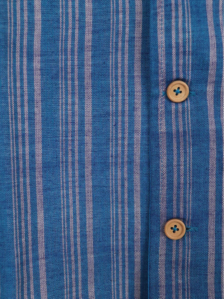 Handwoven Cotton Nehru Jacket Handloom Nehru Jacket_Cotton Priyadarshini Handloom