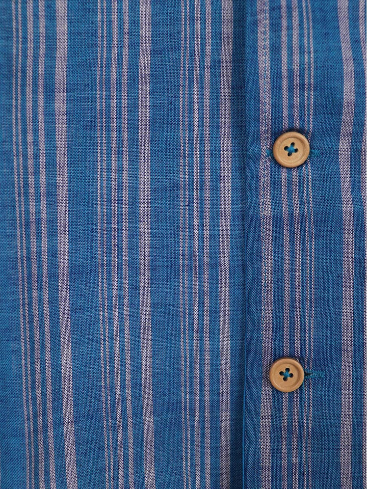 Handwoven Cotton Nehru Jacket Handloom Nehru Jacket_Cotton Priyadarshini Handloom 