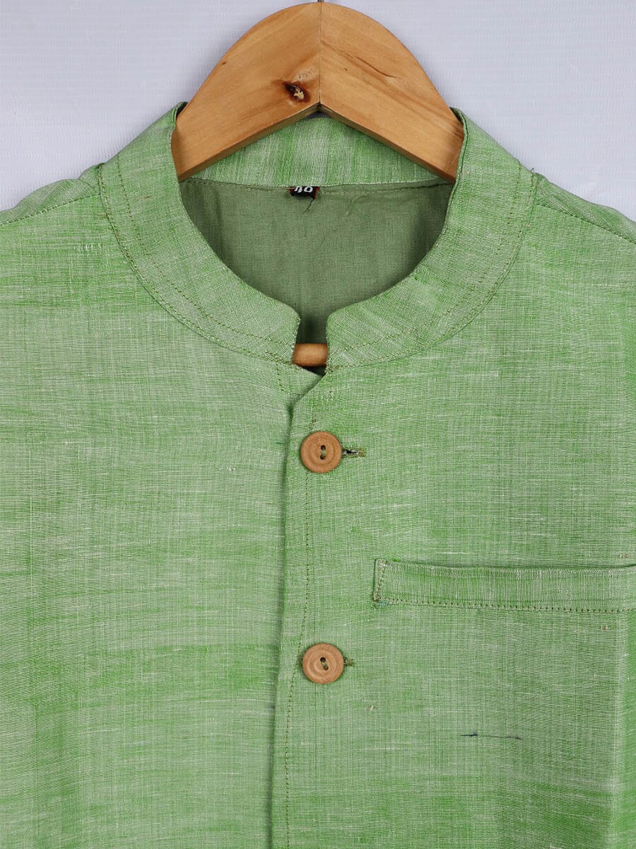 Handwoven Cotton Nehru Jacket Handloom Nehru Jacket_Cotton Priyadarshini Handloom