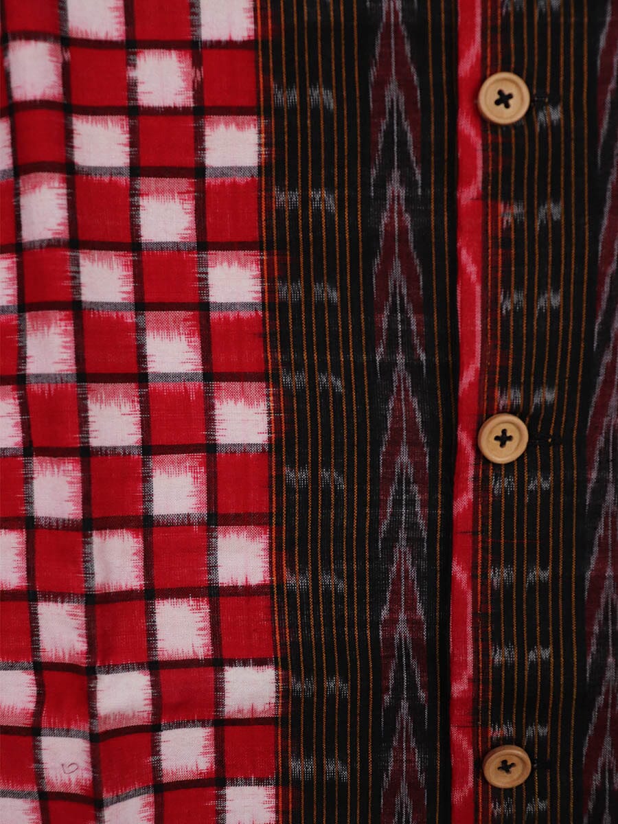 Handwoven Cotton Nehru Jacket Handloom Nehru Jacket_Cotton Priyadarshini Handloom