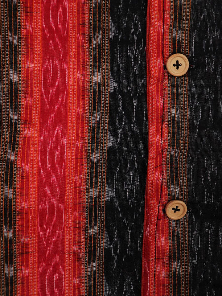 Handwoven Cotton Nehru Jacket Handloom Nehru Jacket_Cotton Priyadarshini Handloom