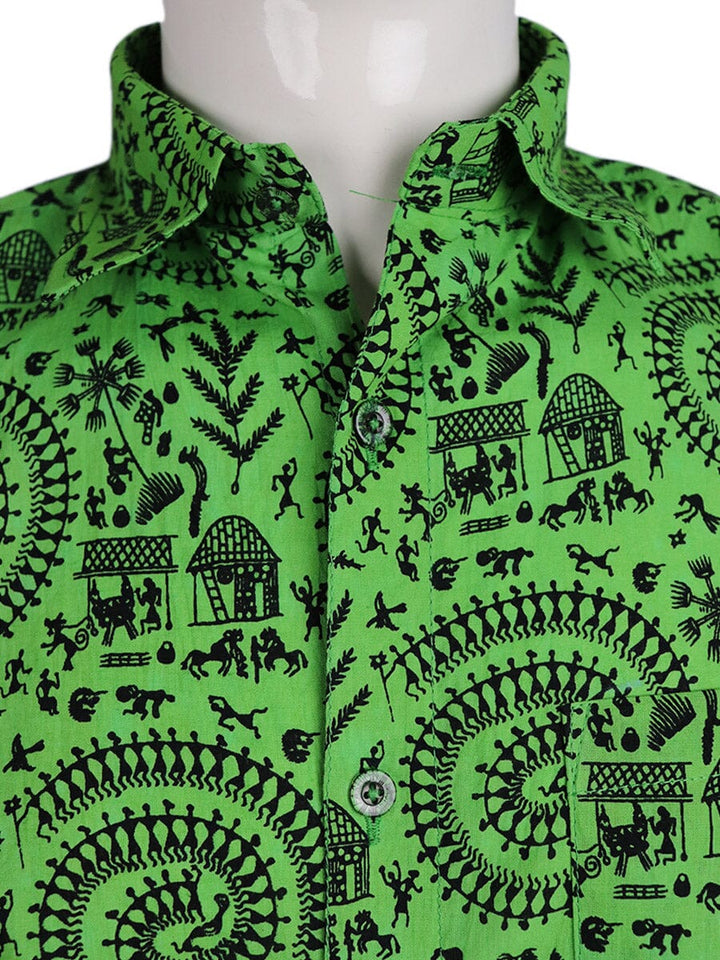 Handwoven Cotton Shirt Handloom Shirt & Kurta_Men Priyadarshini Handloom